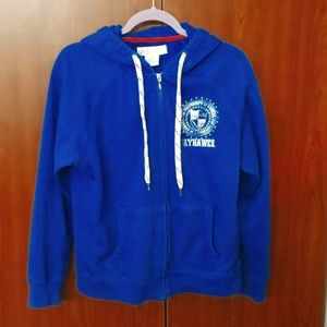 Kansas University Jayhawk Zip Up Hoodie